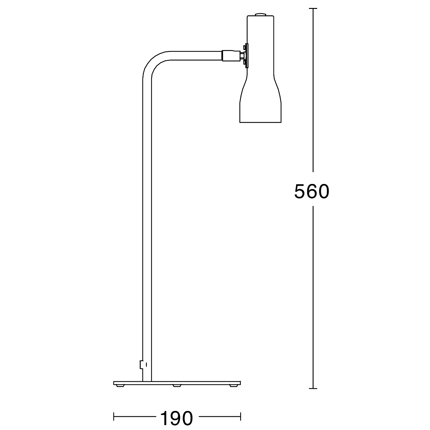 Bordslampa TALK Vit med brunt läder Örsjö belysning - 2
