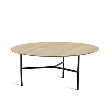  TRIBECA soffbord 80 cm lackad rustik ek Mavis 