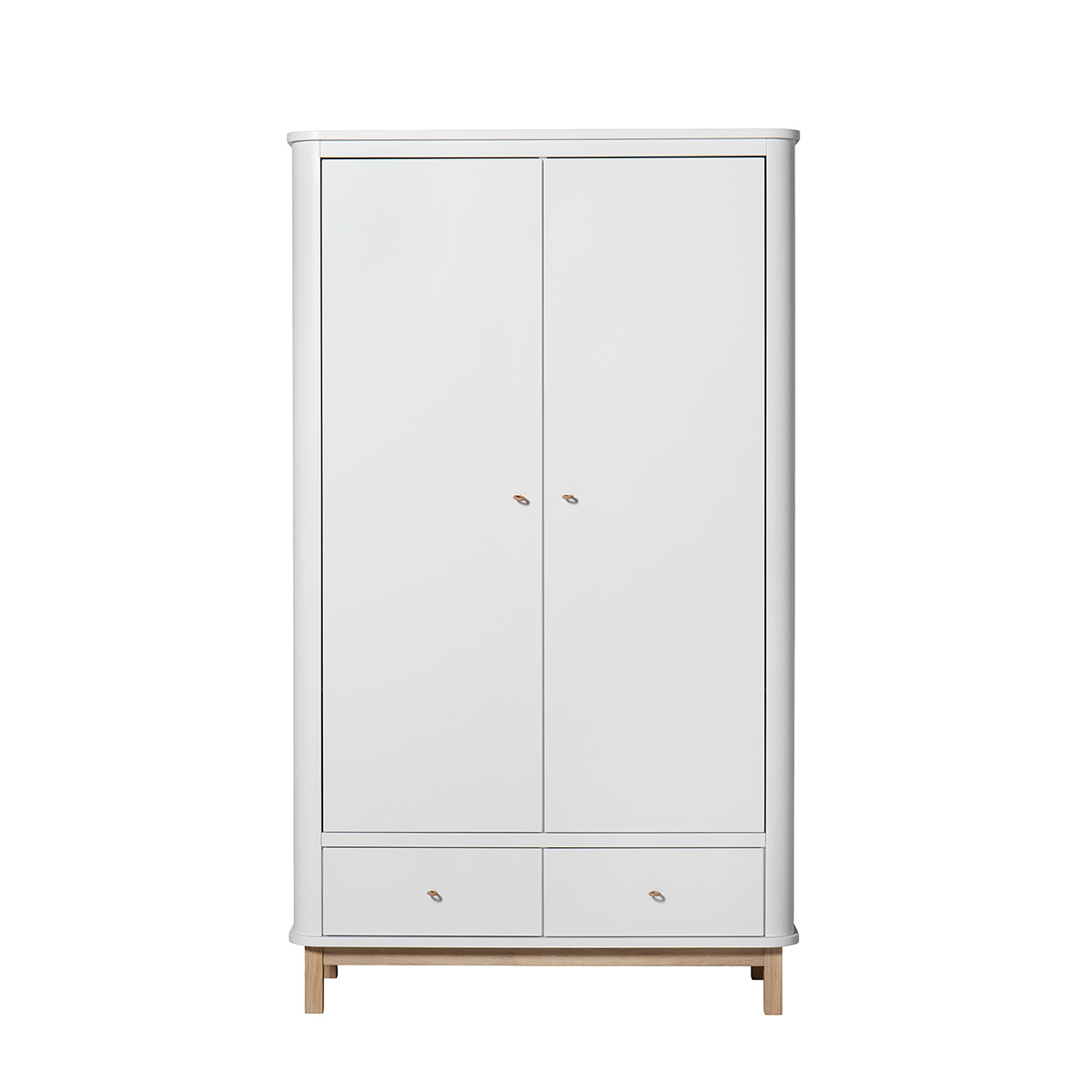 Garderob Wood vit/ek Oliver Furniture 