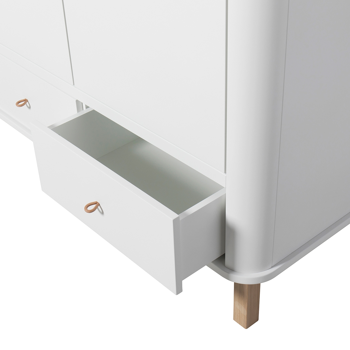 Garderob Wood vit/ek Oliver Furniture  - 6