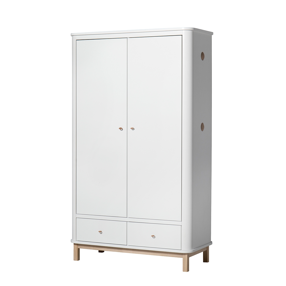 Garderob Wood vit/ek Oliver Furniture  - 3