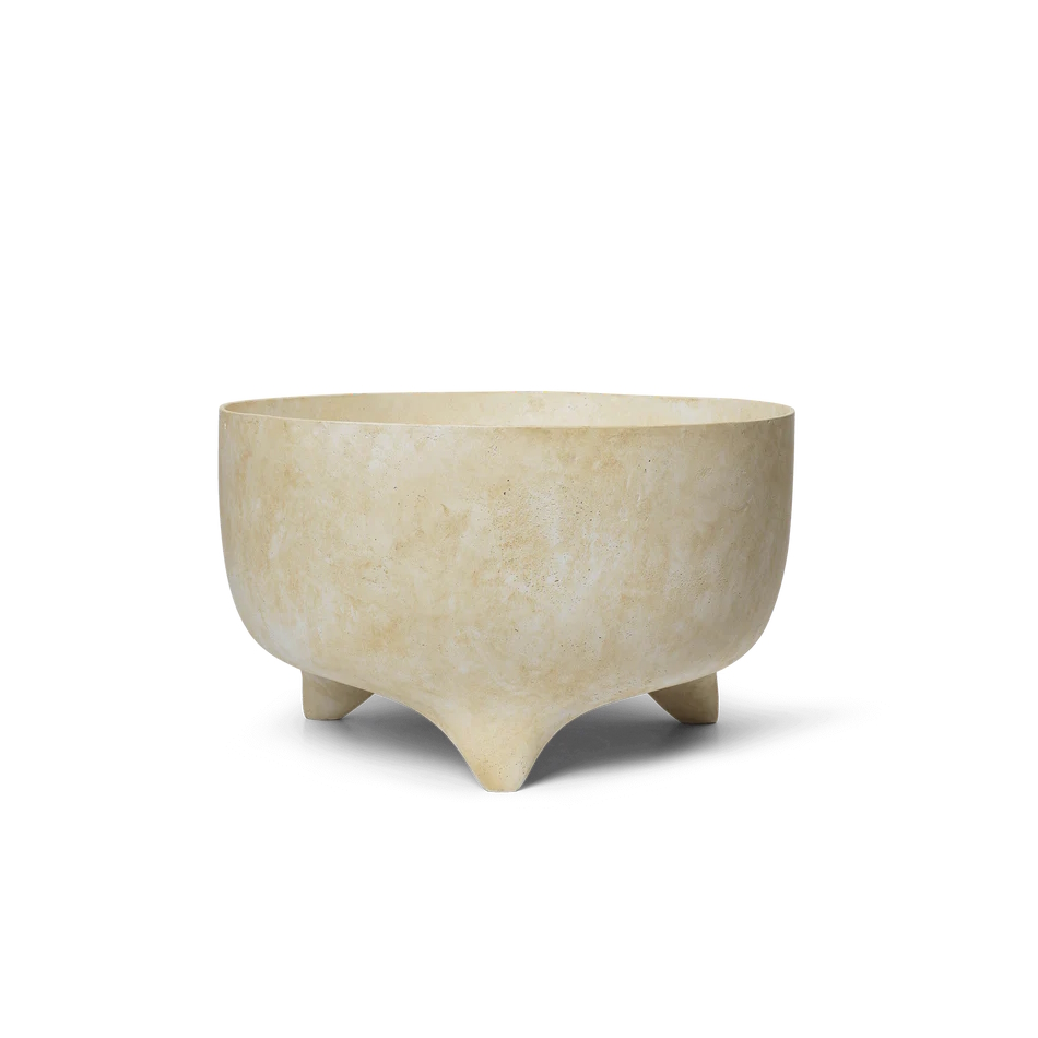 Evoke Pot Low  H27 Sand ferm LIVING