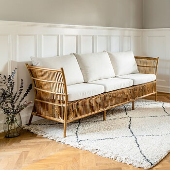 Dynor till Rottingsoffa Donatello 3-sits Sika-design