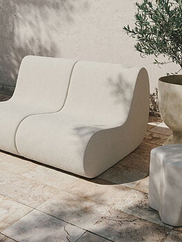 Rouli Center Module Pure Bouclé Off-white