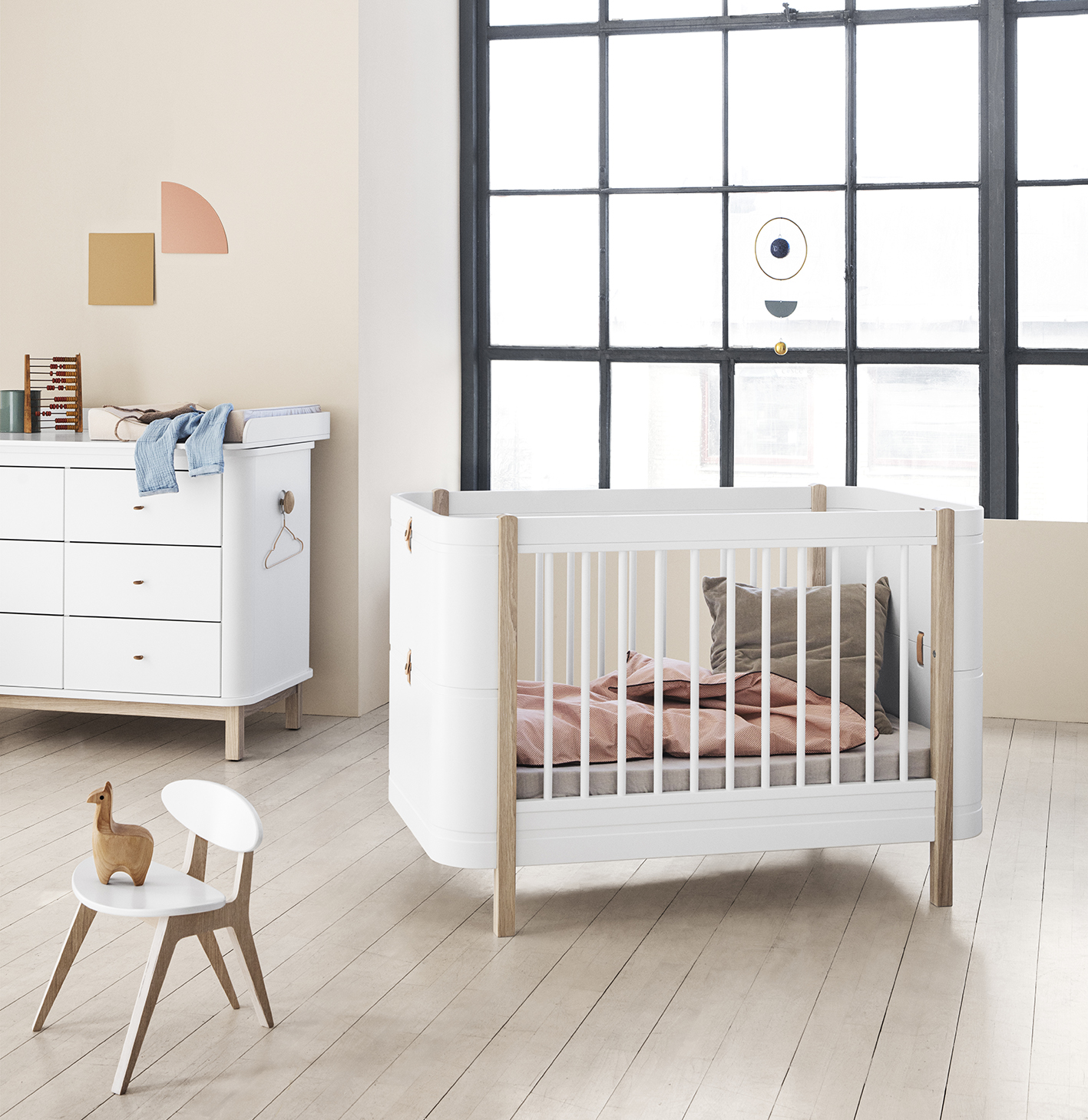 Wood Mini+ ink. Juniorkit vit / ek Oliver Furniture - 15