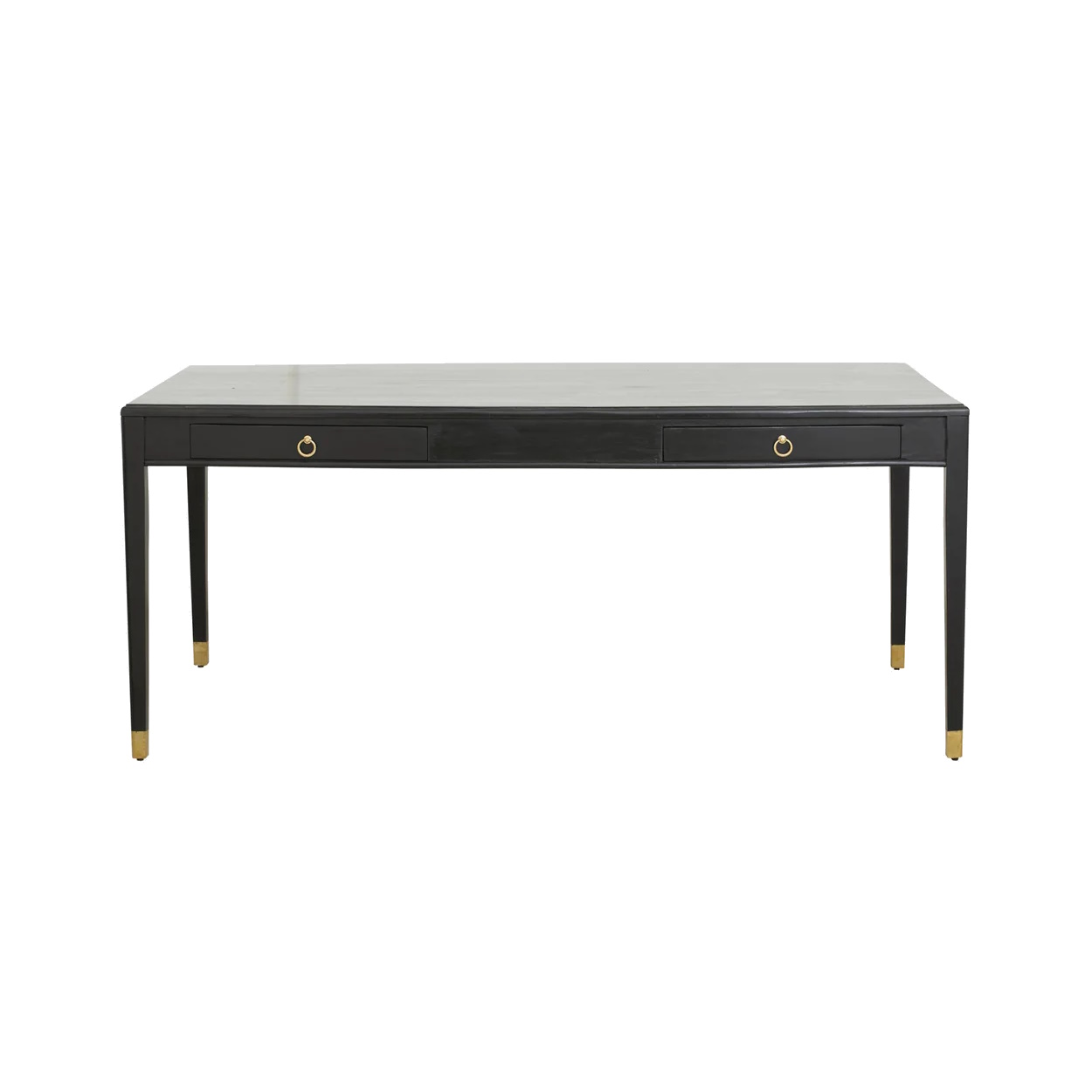 Långt skrivbord 176 cm svart Nordal