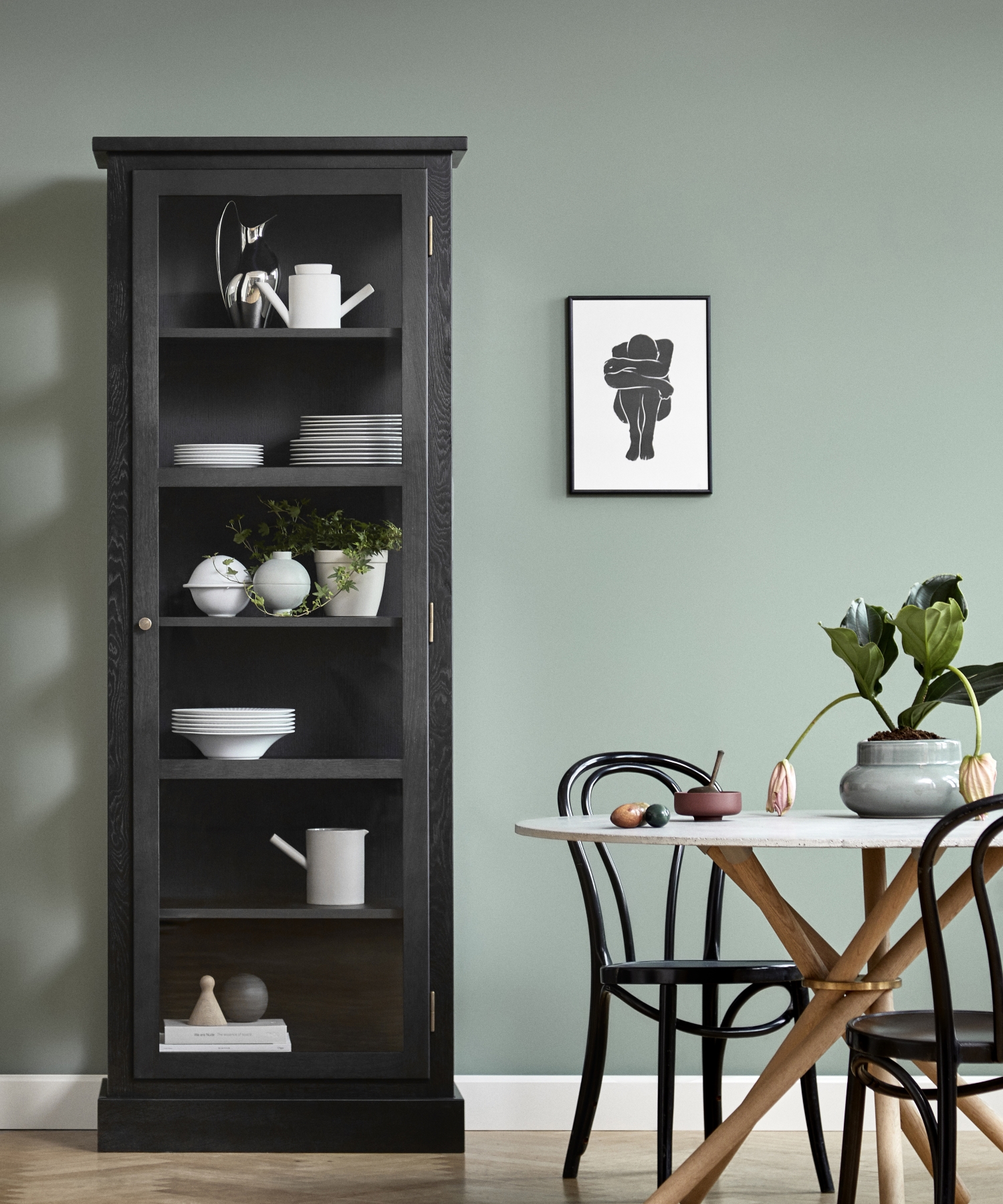 Vitrinskåp Modell N1 Dark Oak  Lindebjerg Design - 7