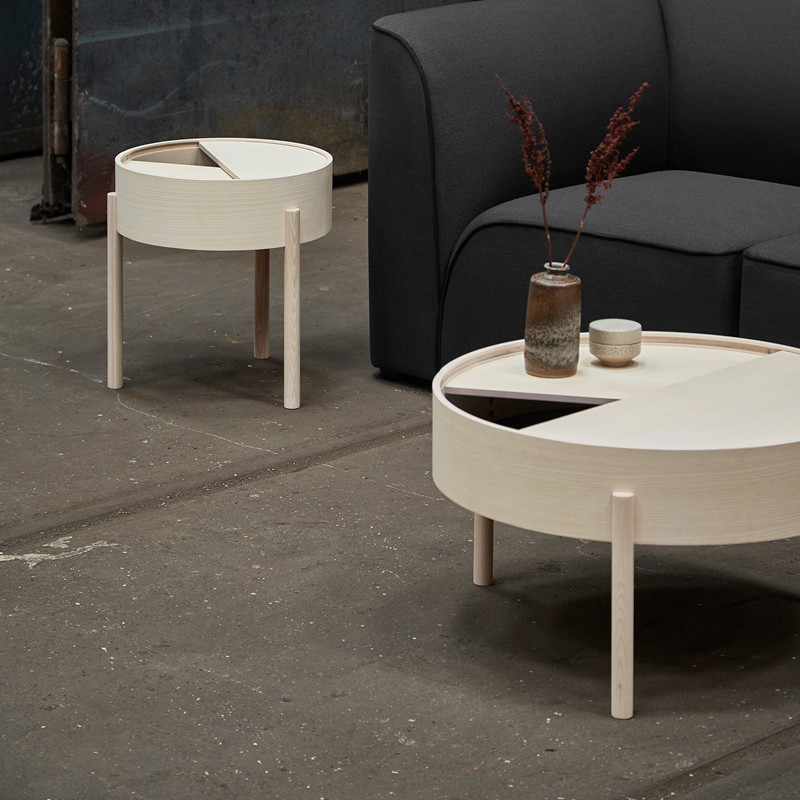 Arc Coffee table 66 cm vitpigmenterad ek Woud - 3