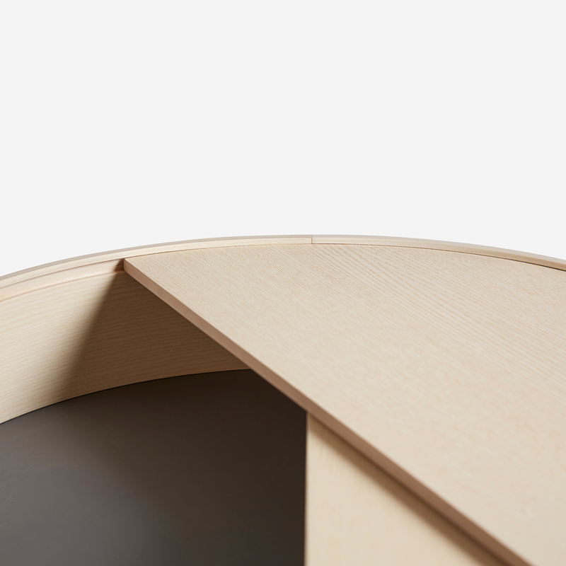 Arc Coffee table 66 cm vitpigmenterad ek Woud - 7