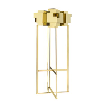 Golvlampa SKYLINE FLOOR mässing Örsjö belysning