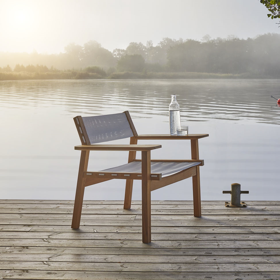 Djurö Lounge chair teak / textil, Skargaarden - 3