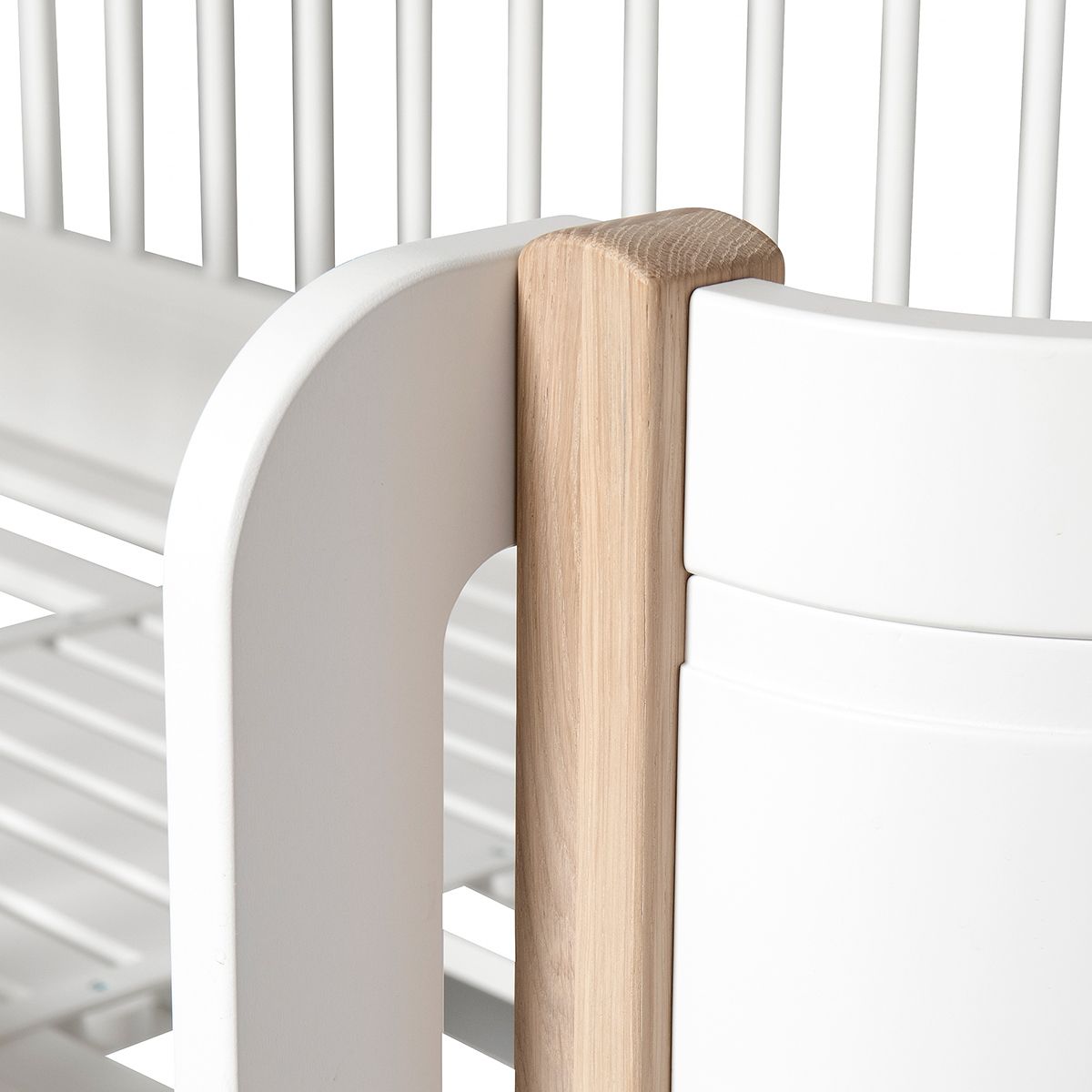 Våningssäng WOOD MINI+ vit/ek Oliver Furniture - 6