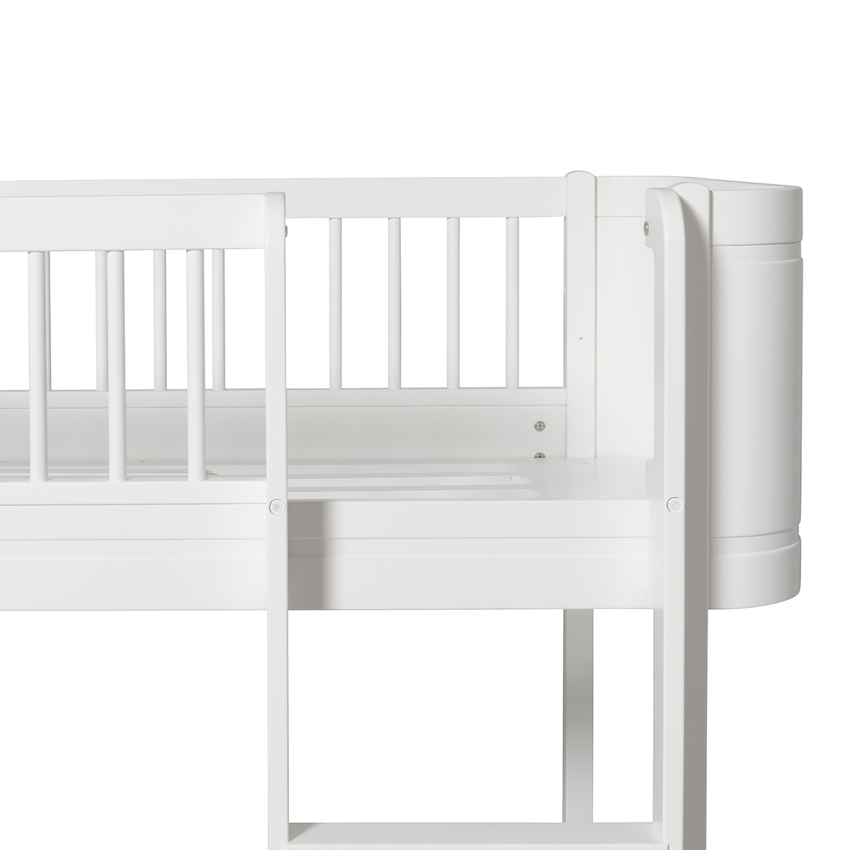 Våningssäng WOOD MINI+ vit Oliver Furniture - 5