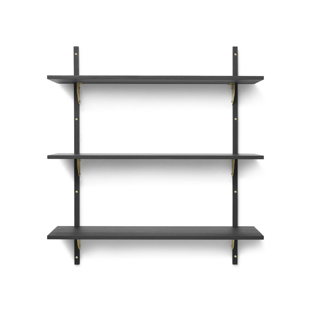Sector Shelf T/W - Svart Ask Mässing