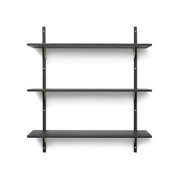 Sector Shelf T/W - Svart Ask Mässing