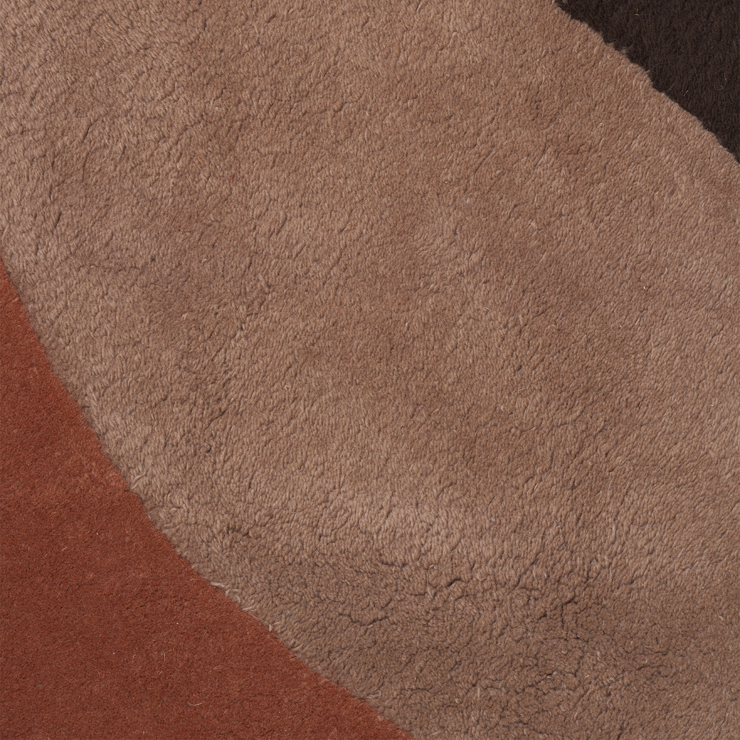 View Tufted Rug - Red Brown Ferm Living - 3