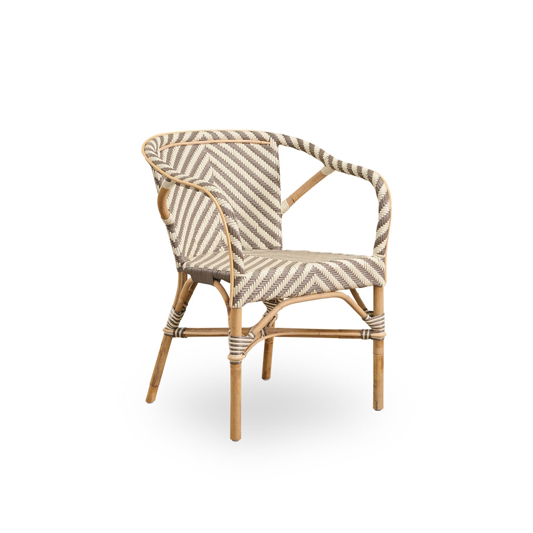 Madeleine karmstol rotting ivory/cappuccino Sika-Design