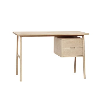 Skrivbord 120 cm lådor ek, Hubsch