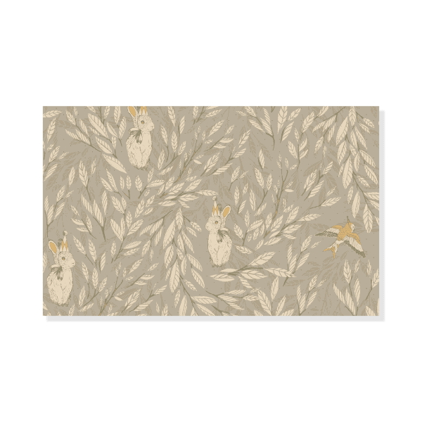 Tapetprov Misty Leaf Fauna Mrs Mighetto