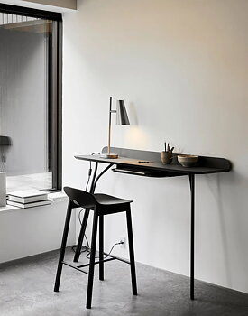 Grunt högt skrivbord Tree Console table svart  Woud