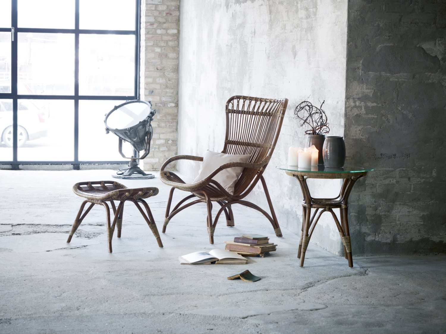 Monet fotpall rotting antikbrun Sika-Design - 3