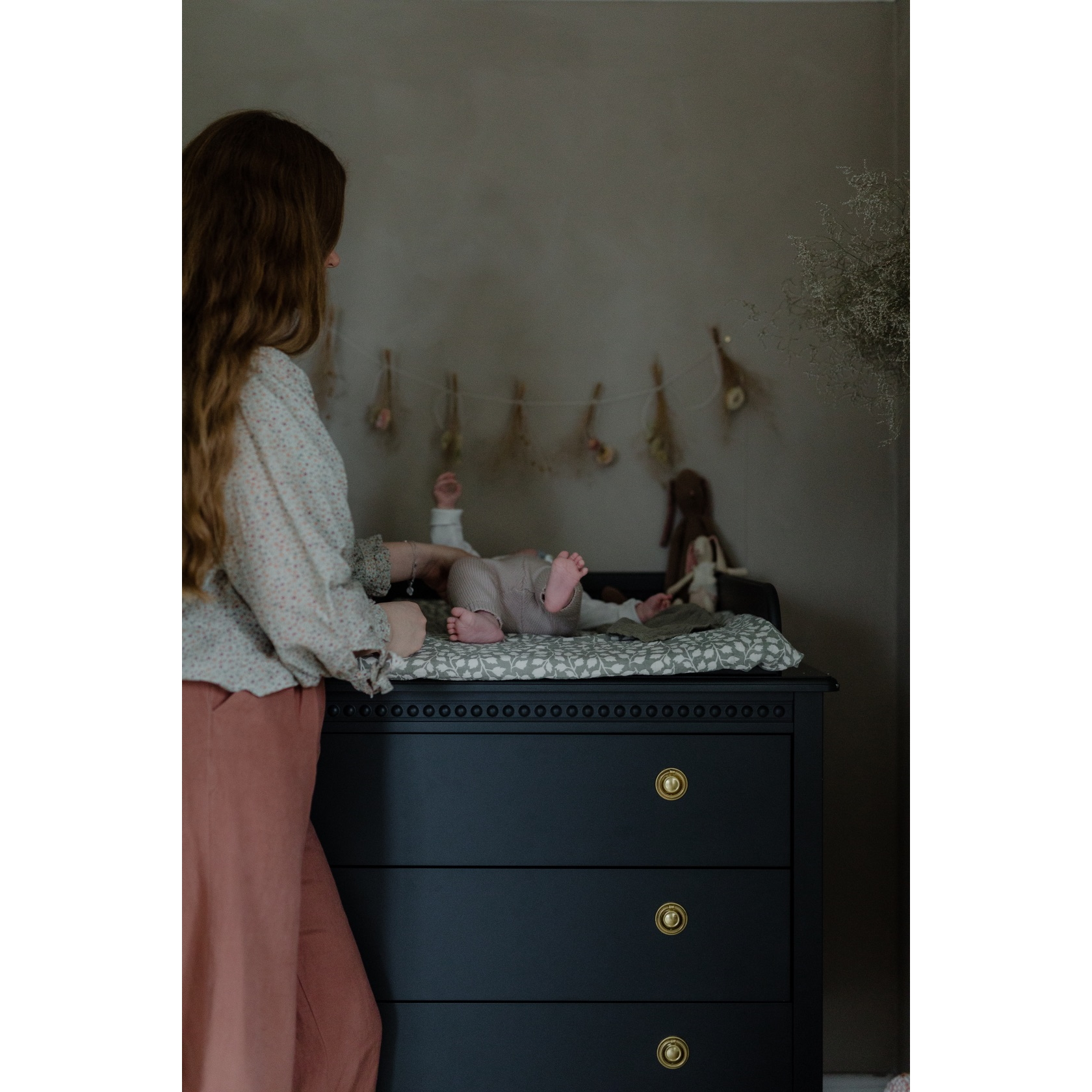Byrå / Skötbord Gustaviansk stil Gustavienne - 8