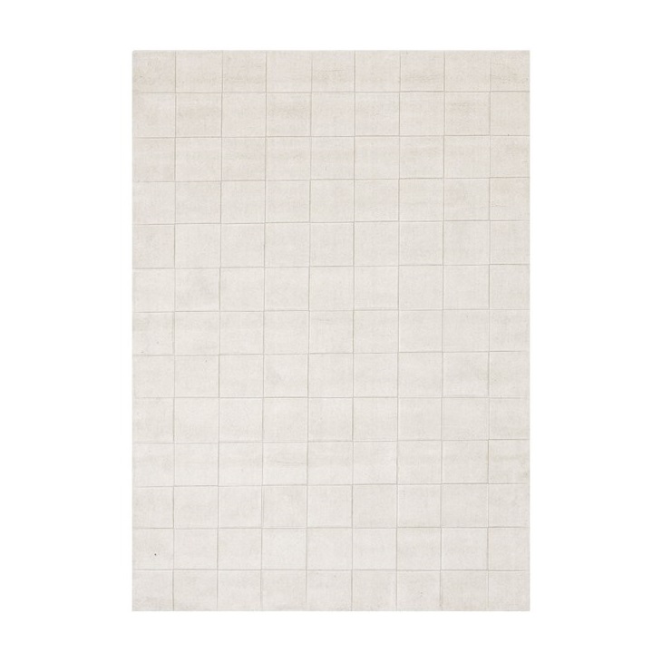 Ullmatta LUZERN 250 x 350 cm vit Linie Design