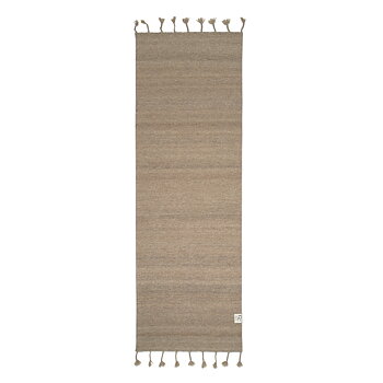 Gångmatta Ull PLAIN BEIGE 80 x 250 cm Classic Collection