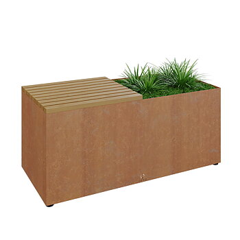 OFYR Herb Garden Bench Corten