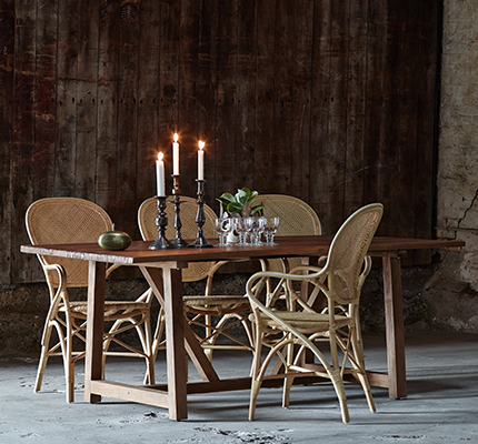 Matbord i teak 100 x 180 cm Lucas Sika-Design - 2