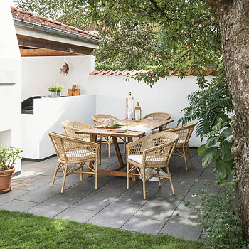 Emma stol EXTERIOR natur Sika-design