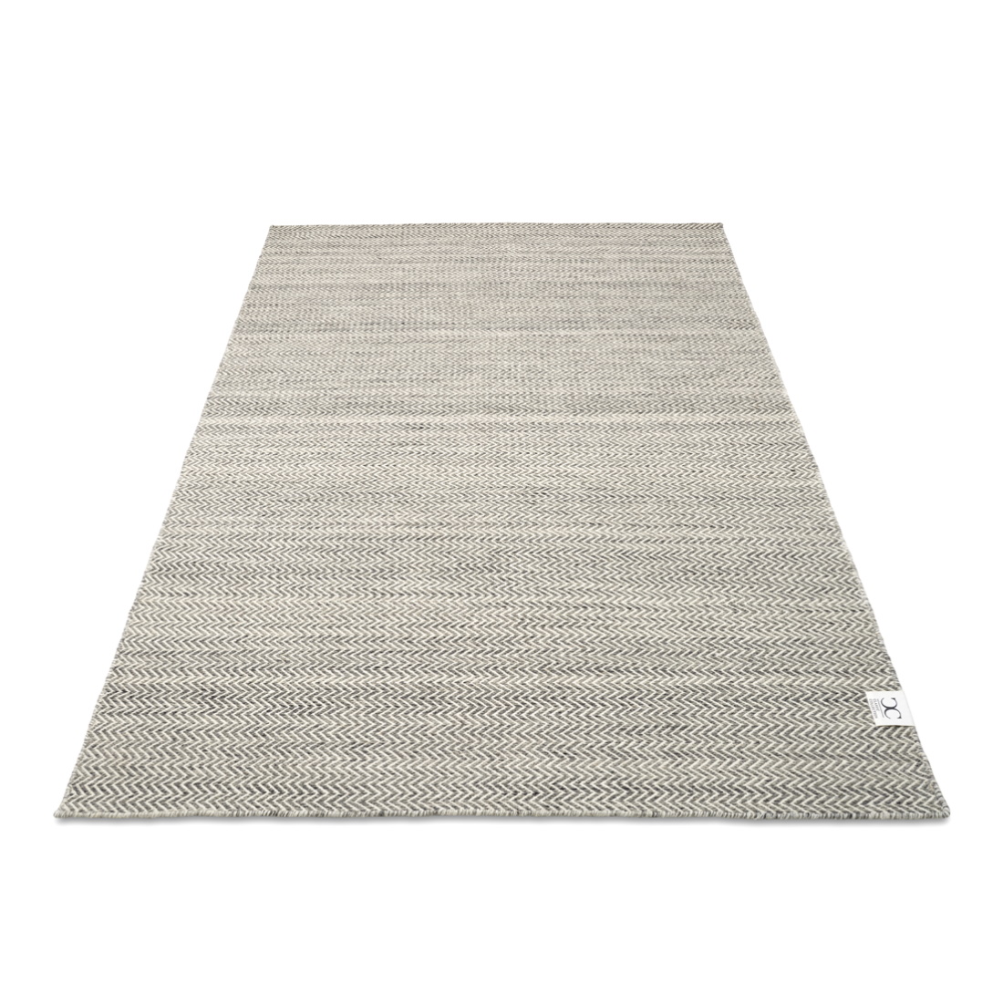 Ullmatta Herringbone gråvit 200x300, Classic Collection