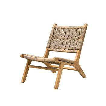 Lounge stol CLUB teak w/rope, Nordal