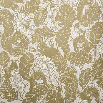 Tapet Oak tree tails Golden Sand Tan Långelid / von Brömssen
