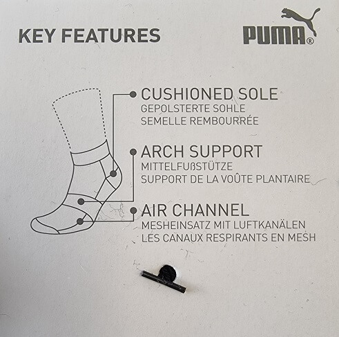 3-Pack Puma Cushioned Quarter Socks - 2