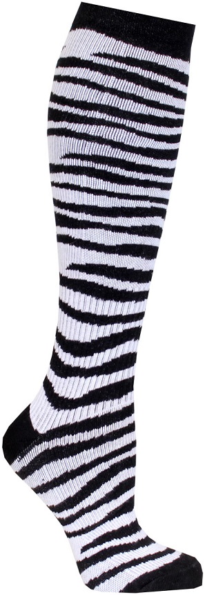 Stödstrumpor Zebra