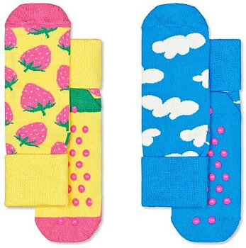 2-Pack Happy Socks Strawberry Antislip Socks