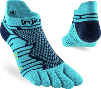Injinji Ultra Run No-Show Tyynenmeren sininen