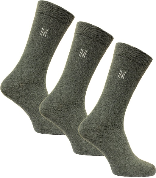 3-Pack Norfolk Everyday Herrstrumpor Grå