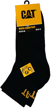  3-Pack Caterpillar Work Quarter Socks