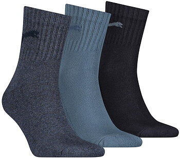  3-Pack Puma Short Cushioned Sole