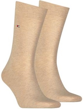 2-Pack Tommy Hilfiger Sandfärgade Herrstrumpor