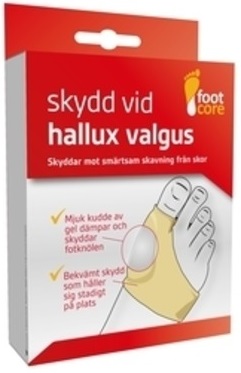 Hallux Valgus-skydd med gelkudde