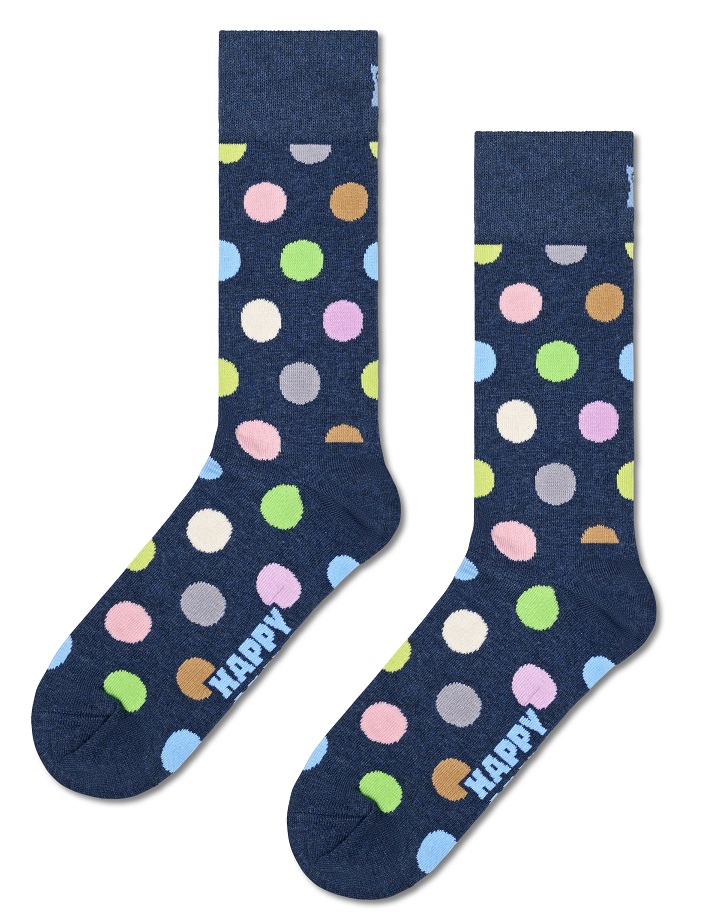 Happy Socks Big Dot Sock Navy