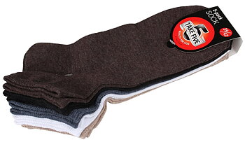 5-pack Ankelstrumpor Enfärgade