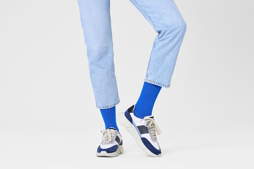  Happy Socks Solid Blue - 2