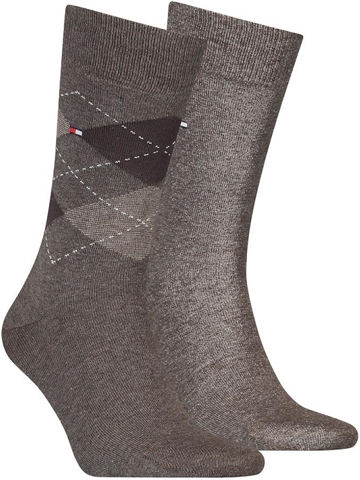 2-Pack Tommy Hilfiger Check Herr, Oak