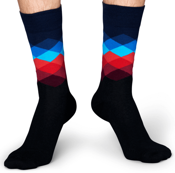  Happy Socks - Faded Diamonds Dark - 2