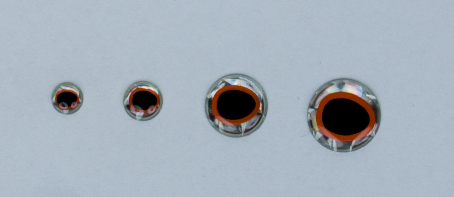 Epoxy Eyes Oval Dubbel Svart/Silver