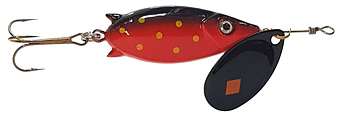 Bingon  Svart /Röd med guldprickar
